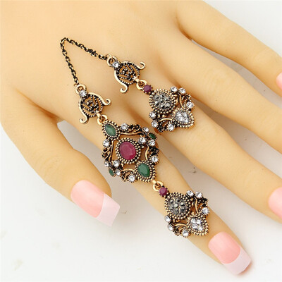 Хорошая сделка Vintage Turkish Double Finger Rings Women Antique Flower Rhinestone Ring Anillos Этническое танцевальное оформление
Хорошая сделка Vintage Turkish Double Finger Rings Women Antique Flower Rhinestone Ring Anillos Этническое танцевальное оформление