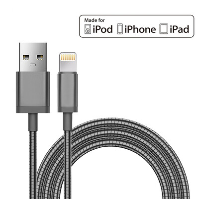 mfi Metal USB Charger Cable For iPhone 7 Plus 6s 6 6Plus Mobile Phone Charge High Strength Max 24A USB Data Cable Wire
mfi Metal USB Charger Cable For iPhone 7 Plus 6s 6 6Plus Mobile Phone Charge High Strength Max 24A USB Data Cable Wire