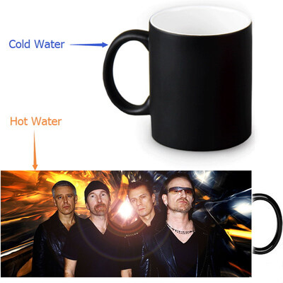 U2 Rock Band 350ml / 12oz Heat Reveal Mug Color Change Чашка кофе Чувствительные морфинг-кружки Волшебная чашка для чайных чашек 
U2 Rock Band 350ml / 12oz Heat Reveal Mug Color Change Чашка кофе Чувствительные морфинг-кружки Волшебная чашка для чайных чашек