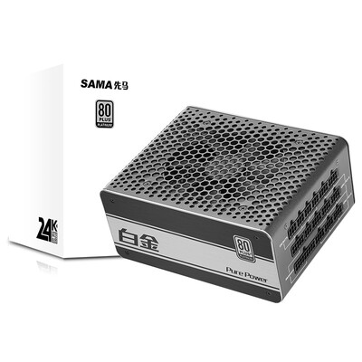 First horse SAMA 750W 750W rated 750W computer power supply 80PLUS platinum certification full voltage military solid capacitors 12CM mute fan full module
First horse SAMA 750W 750W rated 750W computer power supply 80PLUS platinum certification full voltage military solid capacitors 12CM mute fan full module