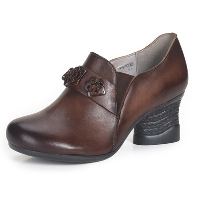 Xiangban handmade women shoes high heeled genuine leather thick heel casual shoes handmade
Xiangban handmade women shoes high heeled genuine leather thick heel casual shoes handmade