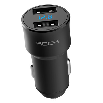 Car Charger Digital Display Dual USB ROCK 5V 34A For iPhone Xiaomi Samsung Fast Charging Voltage Monitoring Universal Phone
Car Charger Digital Display Dual USB ROCK 5V 34A For iPhone Xiaomi Samsung Fast Charging Voltage Monitoring Universal Phone