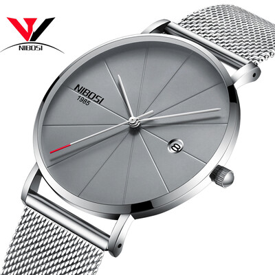 Ultra Thin Men Quartz Wrist Watch Mesh Band Simple Fashion Leather Strap Watch NIBOSI 2018 New Brand Luxury Wristwatches Relogios
Ultra Thin Men Quartz Wrist Watch Mesh Band Simple Fashion Leather Strap Watch NIBOSI 2018 New Brand Luxury Wristwatches Relogios
