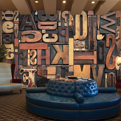 European Retro Wall Mural Photo Wallpaper 3D Stereoscopic Wood Alphabet Wallpaper For Walls Customized Cafe Bar Wall Mural Paper
European Retro Wall Mural Photo Wallpaper 3D Stereoscopic Wood Alphabet Wallpaper For Walls Customized Cafe Bar Wall Mural Paper