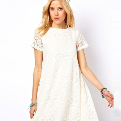 Lovaru ™New 2015 fashion Free Shipping new ladies short sleeve lace dress bottoming dress loose big yards
Lovaru ™New 2015 fashion Free Shipping new ladies short sleeve lace dress bottoming dress loose big yards