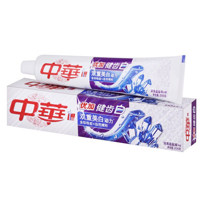 Китай (Zhonghua) плюс отличный глубокий уход зуб белый кристаллический соль зубная паста 200г
Китай (Zhonghua) плюс отличный глубокий уход зуб белый кристаллический соль зубная паста 200г