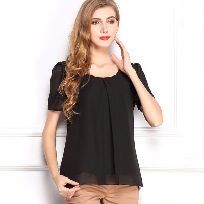 Summer New women's Blouse Korean Slim large size chiffon shirt quality cool short sleeve multi-code L12
Summer New women's Blouse Korean Slim large size chiffon shirt quality cool short sleeve multi-code L12