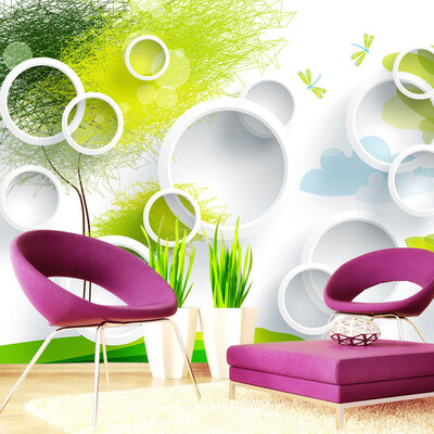 Custom 3D Wall Murals Wallpaper Modern Abstract Circles Tree TV Background Wall Painting Living Room Bedroom Mural Wall Paper
Custom 3D Wall Murals Wallpaper Modern Abstract Circles Tree TV Background Wall Painting Living Room Bedroom Mural Wall Paper