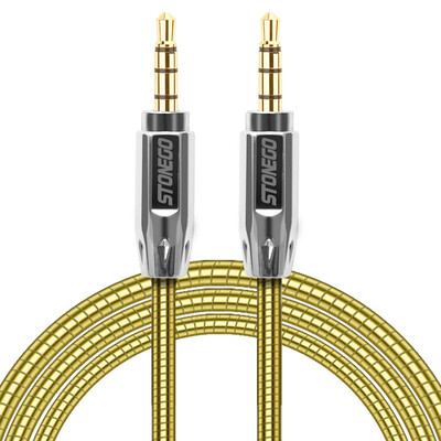 STONEGO 35mm Auxiliary Audio Cable Male to Male Stereo AUX Cable Zinc Alloy Polished Metal Connectors Stainless steel Cord
STONEGO 35mm Auxiliary Audio Cable Male to Male Stereo AUX Cable Zinc Alloy Polished Metal Connectors Stainless steel Cord