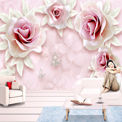 Custom Mural Wallpaper 3D Stereo Relief Pink Rose Photo Wall Murals Wedding House Living Room Bedroom Backdrop Wall Home Decor
Custom Mural Wallpaper 3D Stereo Relief Pink Rose Photo Wall Murals Wedding House Living Room Bedroom Backdrop Wall Home Decor