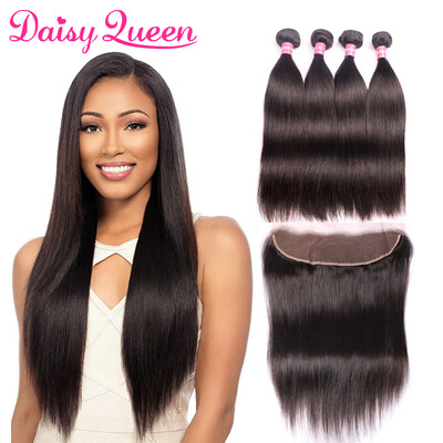 4pcs Straight Peruvian Virgin Hair With Closure Pre Plucked Lace Frontal Closure With Bundles Unprocessed Human Hair With Frontal
4pcs Straight Peruvian Virgin Hair With Closure Pre Plucked Lace Frontal Closure With Bundles Unprocessed Human Hair With Frontal
