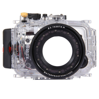 

PULUZ 40m Подводный погружной корпус для водонепроницаемой камеры для Sony RX100 III (прозрачный)