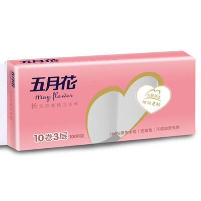 May Flower May Flower toilet paper maternal&child 3 layer 100g coreless paper 10 volumes
May Flower May Flower toilet paper maternal&child 3 layer 100g coreless paper 10 volumes