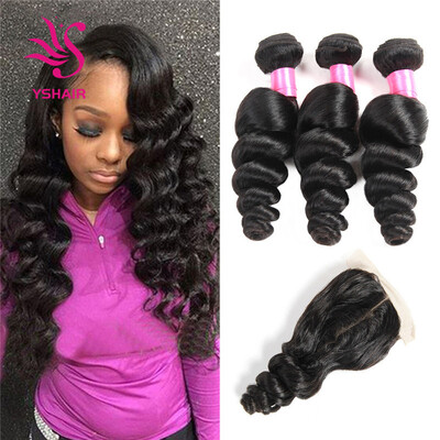 Indian Virgin Hair With Closure Loose Wave 3 Bundles With Closure Indian Loose Wave Hair With Lace Closure Human Hair
Indian Virgin Hair With Closure Loose Wave 3 Bundles With Closure Indian Loose Wave Hair With Lace Closure Human Hair