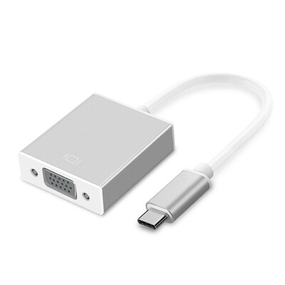 Section Type-C VGA Converter Apple MacBook Laptop Connect TV Projector Monitor LK-TV001 Zinc Aluminum Alloy Silver
Section Type-C VGA Converter Apple MacBook Laptop Connect TV Projector Monitor LK-TV001 Zinc Aluminum Alloy Silver