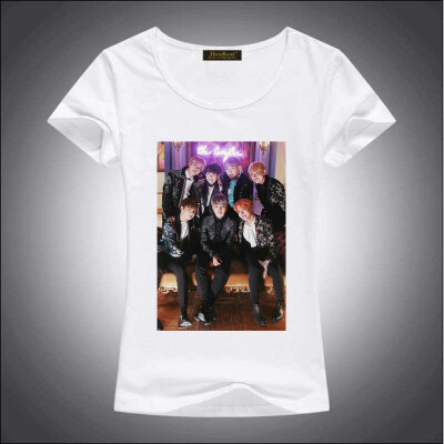 HenReat High quality silk cotton white solid color short sleeve women BTS print T-shirt
HenReat High quality silk cotton white solid color short sleeve women BTS print T-shirt
