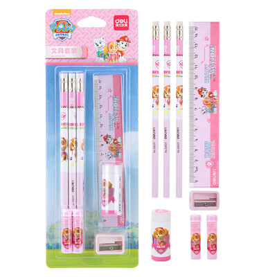 Deli deli Wang Wang team outstanding work series student stationery set 6 piece set pink 68895
Deli deli Wang Wang team outstanding work series student stationery set 6 piece set pink 68895