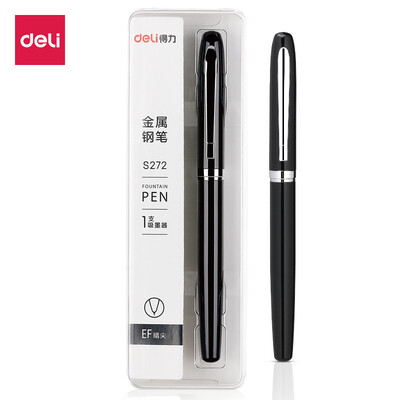 Deli deli EF dark tip excellent series of posture posture pen pen metal punch ink pen black S272
Deli deli EF dark tip excellent series of posture posture pen pen metal punch ink pen black S272