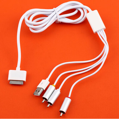 композитного тв RCA av кабеля зарядного устройства для iPhone 4s 4 iPad 3 2 Touch 
композитного тв RCA av кабеля зарядного устройства для iPhone 4s 4 iPad 3 2 Touch