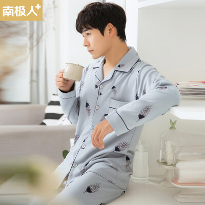 Antarctic Mens Pajamas Autumn Cotton Fashion Print Feather Long Sleeve Cardigan Lapel Casual Home Wear Set 100-7127 Blue Code
Antarctic Mens Pajamas Autumn Cotton Fashion Print Feather Long Sleeve Cardigan Lapel Casual Home Wear Set 100-7127 Blue Code
