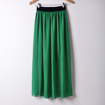 Women Casual Solid Color Long Dress Elastic waist large size chiffon half-length skirt dress L04
Women Casual Solid Color Long Dress Elastic waist large size chiffon half-length skirt dress L04