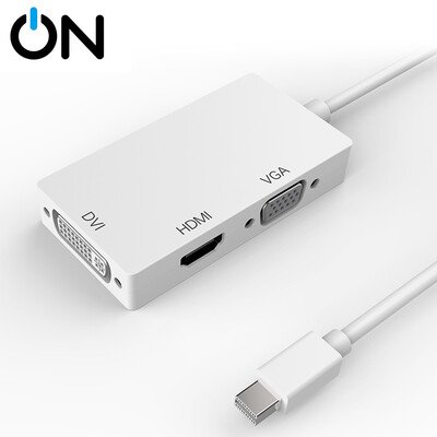 ON MiniDisplayPort to VGAHDMIDVI Triad Converter Mini DP Adapter Thunderbolt Interface Mirror Synchronization HVG1305WH
ON MiniDisplayPort to VGAHDMIDVI Triad Converter Mini DP Adapter Thunderbolt Interface Mirror Synchronization HVG1305WH