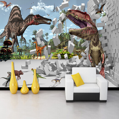 Photo Wallpaper 3D Brick Dinosaur Animal Mural Kid's Bedroom Living Room Personality Background Wall Covering Papel De Parede 3D
Photo Wallpaper 3D Brick Dinosaur Animal Mural Kid's Bedroom Living Room Personality Background Wall Covering Papel De Parede 3D