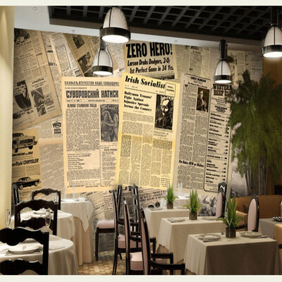 Custom 3d mural English old newspaper mural theme restaurant 3D stereo living room bedroom TV background wallpaper mural
Custom 3d mural English old newspaper mural theme restaurant 3D stereo living room bedroom TV background wallpaper mural