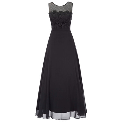 CAZDZY кружевное длинное платье с прямым воротником для бала