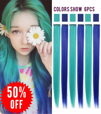 Rhyme Wig Pieces For Girls&Dolls Colored Hair Extension Clip InOn6 PCS One Set BlueLake Blue
Rhyme Wig Pieces For Girls&Dolls Colored Hair Extension Clip InOn6 PCS One Set BlueLake Blue