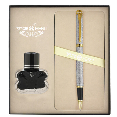 Hero HERO 1520 white cashmere colorful fine tip gold pen signature pen men&women office gift ink gift box set
Hero HERO 1520 white cashmere colorful fine tip gold pen signature pen men&women office gift ink gift box set