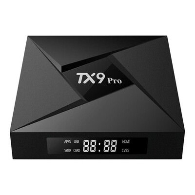 TANIX TX9 PRO Android 7.1.2 Amlogic S912 KODI 17.3 3GB / 32GB eMMC5.0 TV BOX 2.4G / 5.8G WIFI Bluetooth Gigabit LAN HDMI
TANIX TX9 PRO Android 7.1.2 Amlogic S912 KODI 17.3 3GB / 32GB eMMC5.0 TV BOX 2.4G / 5.8G WIFI Bluetooth Gigabit LAN HDMI