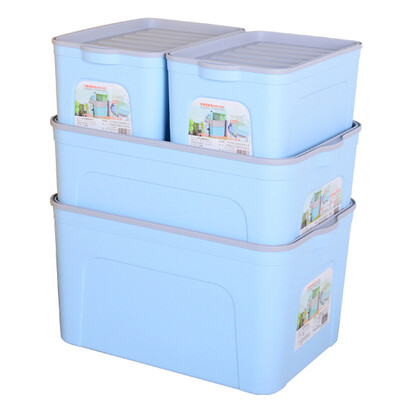 Lixin LIXIN plastic storage box toy storage box underwear storage box household clothing storage box blue 4 Pack DW9339
Lixin LIXIN plastic storage box toy storage box underwear storage box household clothing storage box blue 4 Pack DW9339