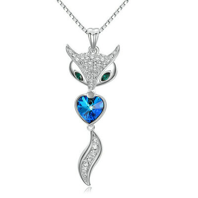 Yoursfs® 18K White Gold Plated Cute Fox Statement Pendant Necklace Use Austrian Crystal Fashion Jewelry 
Yoursfs® 18K White Gold Plated Cute Fox Statement Pendant Necklace Use Austrian Crystal Fashion Jewelry