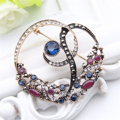 New Trukish Flower Vine Brooches For Women Antique Gold Color Multicolor Resin Broches Brooch Arabesque Ladies Royal Jewelry
New Trukish Flower Vine Brooches For Women Antique Gold Color Multicolor Resin Broches Brooch Arabesque Ladies Royal Jewelry