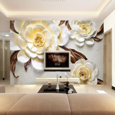 Custom Mural Wallpaper Non-woven 3D Stereoscopic Relief Yellow Flower Bedroom Living Room Sofa TV Background Papel De Parede 3D
Custom Mural Wallpaper Non-woven 3D Stereoscopic Relief Yellow Flower Bedroom Living Room Sofa TV Background Papel De Parede 3D