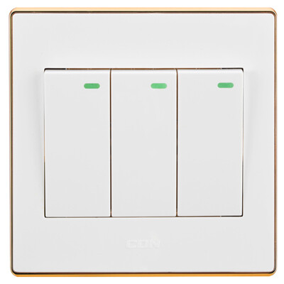 Sidon (CDN) D1-K031B three open single control steel frame wall panel switch socket three open one control warranty 10 years
Sidon (CDN) D1-K031B three open single control steel frame wall panel switch socket three open one control warranty 10 years