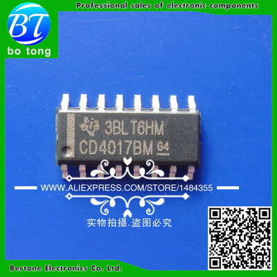 100pcs free shipping CD4017BM CD4017 HEF4017BT HEF4017 SOP-16 With each other Counter ICs CMOS Decade Counter
100pcs free shipping CD4017BM CD4017 HEF4017BT HEF4017 SOP-16 With each other Counter ICs CMOS Decade Counter