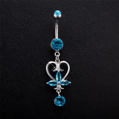 Sexy Girl Crystal Flower Belly Button Heart-Shaped Pendant Athena Sign Body Piercing Jewelry Anti Allergic Belly Dance Jewelry
Sexy Girl Crystal Flower Belly Button Heart-Shaped Pendant Athena Sign Body Piercing Jewelry Anti Allergic Belly Dance Jewelry