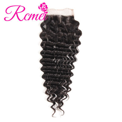 Rcmei Hot sale 8A hair Brazilian Virgin Hair Deep Wave Closure High Quality Human Hair Weave 4x4 Lace Closure With Baby Hair
Rcmei Hot sale 8A hair Brazilian Virgin Hair Deep Wave Closure High Quality Human Hair Weave 4x4 Lace Closure With Baby Hair