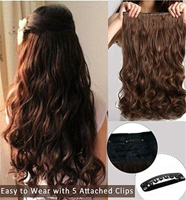 Rhyme 24" Light Brown Curly Layered One Piece 5 Clips Clip inon Hair Extensions Hairpieces for GirlsWoman
Rhyme 24" Light Brown Curly Layered One Piece 5 Clips Clip inon Hair Extensions Hairpieces for GirlsWoman