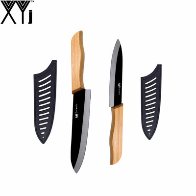 Most Popular 5" 6" Slicing Chef Ceramic Knife Bamboo Handle XYj Brand Kitchen Knife Black Blade Best Cooking Tools 2 Pcs Set
Most Popular 5" 6" Slicing Chef Ceramic Knife Bamboo Handle XYj Brand Kitchen Knife Black Blade Best Cooking Tools 2 Pcs Set