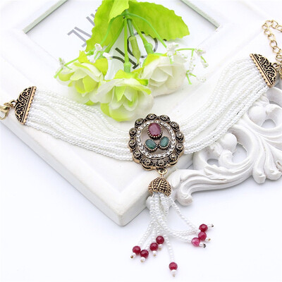 Vintage Beaded Bracelet Women Flower Round Resin Jewelry MultiChain Beads Bracelets Antique Gold Color Gypsy Bride Jewelry Gift
Vintage Beaded Bracelet Women Flower Round Resin Jewelry MultiChain Beads Bracelets Antique Gold Color Gypsy Bride Jewelry Gift