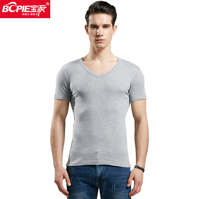 Baopai BOPIE Mens vest Mens cotton T-shirt short-sleeved casual sports breathable bottoming shirt ash gray V-neck M 16590
Baopai BOPIE Mens vest Mens cotton T-shirt short-sleeved casual sports breathable bottoming shirt ash gray V-neck M 16590