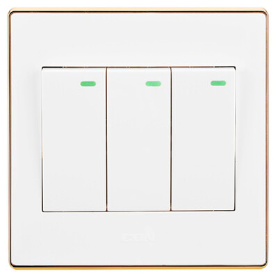 Sidon CDN D1-K032B three open double control steel frame wall panel switch socket three open two control warranty 10 years
Sidon CDN D1-K032B three open double control steel frame wall panel switch socket three open two control warranty 10 years