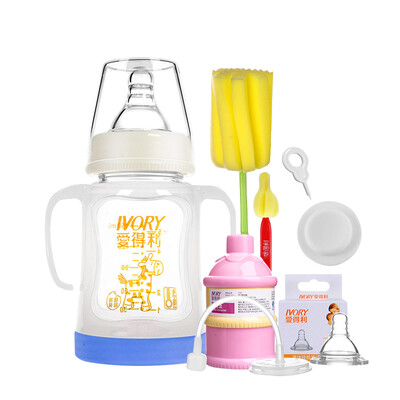 IVORY Bottle wide-bodied with protective cover glass baby bottle bottle set 150ml with cross nipple JDT-01
IVORY Bottle wide-bodied with protective cover glass baby bottle bottle set 150ml with cross nipple JDT-01