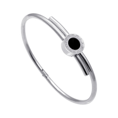New Popular Rome Digital Bracelet Black&White Seashell Titanium Steel Bangle Bracelet Fashion Men&Women Clip Open Bracelet
New Popular Rome Digital Bracelet Black&White Seashell Titanium Steel Bangle Bracelet Fashion Men&Women Clip Open Bracelet