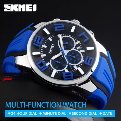 SKMEI 9128 Mannen Quartz Horloges Fashion Sport Stoppen Horloge Auto Datum 30 M Waterdicht Klokken Relogio Masculino Mannelijke Me
SKMEI 9128 Mannen Quartz Horloges Fashion Sport Stoppen Horloge Auto Datum 30 M Waterdicht Klokken Relogio Masculino Mannelijke Me