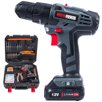 Neo power lithium battery impact drill home multi-function charging electric drill electric screwdriver decoration electric tools ML-CD111-90
Neo power lithium battery impact drill home multi-function charging electric drill electric screwdriver decoration electric tools ML-CD111-90