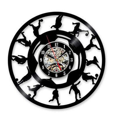 Football Vinyl Record Wall Clock Perfect Gift Idea Modern Art Vintage Decor Handmade Home Design
Football Vinyl Record Wall Clock Perfect Gift Idea Modern Art Vintage Decor Handmade Home Design